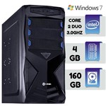 Ficha técnica e caractérísticas do produto Computador Desktop Intel Core 2 Duo 3,0 Ghz Mem 4gb HD 160gb Windows 7
