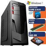 Ficha técnica e caractérísticas do produto Computador Desktop Pc Ultra Intel Core 2 Duo 4gb HD 320gb Windows 7