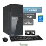 Ficha técnica e caractérísticas do produto Computador Dual Core 2.41ghz 4gb Ddr3 Hd 500gb Hdmi 3green Evolution Home Desktop