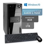 Ficha técnica e caractérísticas do produto Computador Dual Core G1820 8Gb Hd 1Tb Windows 10 3Green Triumph Business Desktop