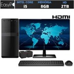 Ficha técnica e caractérísticas do produto Computador Easy PC Connect Intel Core I5 (Gráficos Intel HD) 8GB HD 2TB Monitor 19.5 LED HDMI