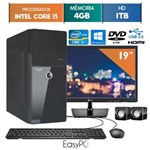 Ficha técnica e caractérísticas do produto Computador EasyPC Intel Core I3 4GB 1TB Dvd Windows 10 Monitor 19 LG 20M37A