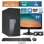 Ficha técnica e caractérísticas do produto Computador Easypc Intel Core I3 4Gb 1Tb Dvd Windows 10 Monitor 23" Lg 23Mp55 Hq