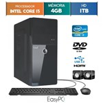 Ficha técnica e caractérísticas do produto Computador EasyPC Intel Core I3 4GB 1TB Dvd