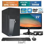Ficha técnica e caractérísticas do produto Computador EasyPC Intel Core I3 4GB 500GB Dvd Windows 10 Monitor 23 LG 23MP55 HQ