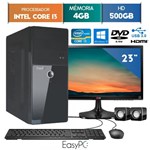 Ficha técnica e caractérísticas do produto Computador EasyPC Intel Core I3 4GB 500GB Dvd Windows 10 Monitor 23" LG 23MP55 HQ
