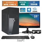 Ficha técnica e caractérísticas do produto Computador EasyPC Intel Core I3 4GB 500GB Windows 10 Monitor 23" LG 23MP55 HQ