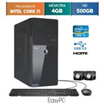 Ficha técnica e caractérísticas do produto Computador EasyPC Intel Core I3 4GB 500GB