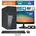 Ficha técnica e caractérísticas do produto Computador EasyPC Intel Core I3 8GB 1TB Dvd Windows 10 Monitor 23" LG 23MP55 HQ