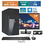 Ficha técnica e caractérísticas do produto Computador EasyPC Intel Core I3 8GB 1TB Windows 10 Monitor 19" LG 20M37A