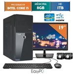 Ficha técnica e caractérísticas do produto Computador EasyPC Intel Core I3 8GB 1TB Monitor 19 LG 20M37A
