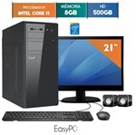 Ficha técnica e caractérísticas do produto Computador Easypc Intel Core I3 8Gb Hd 500Gb Monitor 21