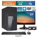 Ficha técnica e caractérísticas do produto Computador Easypc Intel Core I5 4Gb 1Tb Dvd Windows 10 Monitor 23" Lg 23Mp55 Hq