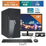 Ficha técnica e caractérísticas do produto Computador EasyPC Intel Core I5 4GB 1TB Monitor 19" LG 20M37A