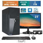 Ficha técnica e caractérísticas do produto Computador Easypc Intel Core I5 4Gb 1Tb Windows 10 Monitor 23" Lg 23Mp55 Hq