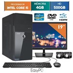 Ficha técnica e caractérísticas do produto Computador EasyPC Intel Core I5 4GB 500GB Dvd Monitor 19" LG 20M37A