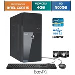 Ficha técnica e caractérísticas do produto Computador EasyPC Intel Core I5 4GB 500GB
