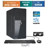 Ficha técnica e caractérísticas do produto Computador EasyPC Intel Core I5 4GB HD 500GB
