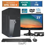 Ficha técnica e caractérísticas do produto Computador Easypc Intel Core I5 4Gb 1Tb Dvd Monitor 23" Lg 23Mp55 Hq