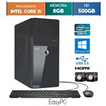 Ficha técnica e caractérísticas do produto Computador EasyPC Intel Core I5 8GB 500GB Windows 10