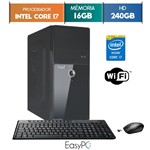 Ficha técnica e caractérísticas do produto Computador EasyPC Intel Core I5 4GB SSD 240GB Wifi Mouse e Teclado Sem Fio