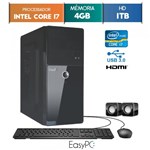 Ficha técnica e caractérísticas do produto Computador EasyPC Intel Core I7 4GB 1TB