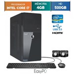Ficha técnica e caractérísticas do produto Computador EasyPC Intel Core I7 4GB 500GB