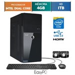 Ficha técnica e caractérísticas do produto Computador Easypc Intel Dual Core 4Gb 1Tb