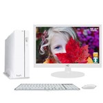 Ficha técnica e caractérísticas do produto Computador Easypc Slim White Intel Core I3 4gb HD 3tb Monitor Led 15.6" Hq Hdmi Branco Bivolt