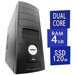 Ficha técnica e caractérísticas do produto Computador Empresarial Concordia Desktop Dual Core 4gb Ssd 120gb