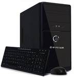 Ficha técnica e caractérísticas do produto Computador Everex Intel Core I5 4GB HD 1TB DVD-RW Linux - Preto + Kit Teclado Mouse