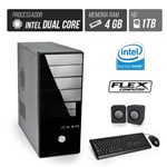Ficha técnica e caractérísticas do produto Computador Flex Computer Starter Intel Dual Core 4Gb Hd 1 Tb Hdmi