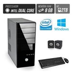 Ficha técnica e caractérísticas do produto Computador Flex Computer Starter Intel Dual Core 8Gb Hd 2 Tb Áudio 5,1 Windows