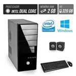 Ficha técnica e caractérísticas do produto Computador Flex Computer Starter Intel Dual Core 2Gb Hd 320Gb Áudio 5,1 Windows