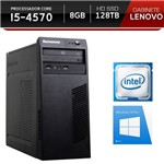 Ficha técnica e caractérísticas do produto Computador Gabinete Lenovo Intel Core I5-4570 4GB HD 1TB Fonte Pfc Ativo Windows 10 Pro