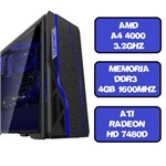 Ficha técnica e caractérísticas do produto Computador Gamer A4 4000 Dual Core 3.2 Ghz HDMI 4Gb Ati Radeon HD 7480D