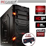 Ficha técnica e caractérísticas do produto Computador Gamer Aerocool AMD 7300, Radeon HD 8470D, 500GB HD, 8GB Ram + Kit Gamer