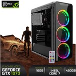 Ficha técnica e caractérísticas do produto Computador Gamer BestON Intel Core I7 (Geforce GTX 1070 8GB) 16GB RAM SSD 480GB Fonte 500W 80 Plus - Easypc