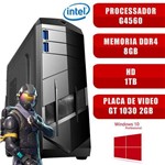 Ficha técnica e caractérísticas do produto Computador Gamer Intel G4560 8GB Memoria HD 1TB Placa de Video GT 1030 2GB