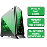 Ficha técnica e caractérísticas do produto Computador Gamer Intel I5 7400 Quad 3.5 Ghz HDMI 4Gb Nvidia Gforce GT710