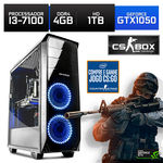 Ficha técnica e caractérísticas do produto Computador Gamer Neologic CS BOX Intel Core I3-7100 7ª Geração 4GB (Gtx 1050 2GB) 1TB