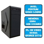 Ficha técnica e caractérísticas do produto Computador Gamer Pentium G4560 Quad 3.5 Ghz HDMI 4Gb Nvidia Gforce GT710