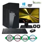 Ficha técnica e caractérísticas do produto Computador 3Green Ideal Monitor 19.5" Acer Quad Core 4Gb 320Gb Dvd Mouse Teclado S/ Fio Windows 10