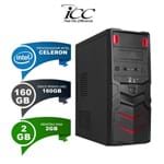 Ficha técnica e caractérísticas do produto Computador Icc Desktop Intel Celeron, 2gb, Hd 160gb, Linux