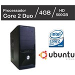 Computador Intel Core 2 Duo 4GB HD 500GB LINUX WIFI