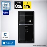Ficha técnica e caractérísticas do produto Computador Intel Core I3 7ª Geração 8GB HD 1TB com Windows 10 Certo PC SMART 031
