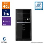 Computador Intel Core I3 8ª Geração 4GB HD 1TB Windows 10 PRO Certo PC Smart 1009