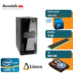 Ficha técnica e caractérísticas do produto Computador Intel Core I5 4GB 500GB Asvotek