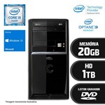 Computador Intel Core I5 7ª Geração 4GB HD 1TB DVD Windows 10 Certo PC SELECT 021