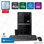 Ficha técnica e caractérísticas do produto Computador Intel Core I5 7ª Geração 4GB HD 1TB DVD Windows 10 Certo PC SELECT 021
